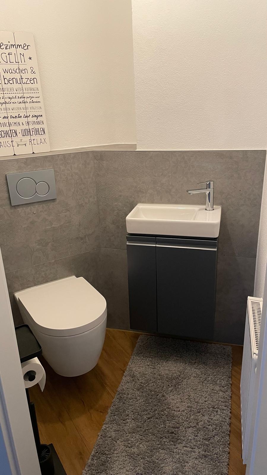 Gäste-WC mit Vorwandinstallation